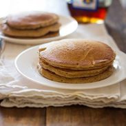 whole wheat pancakes for two