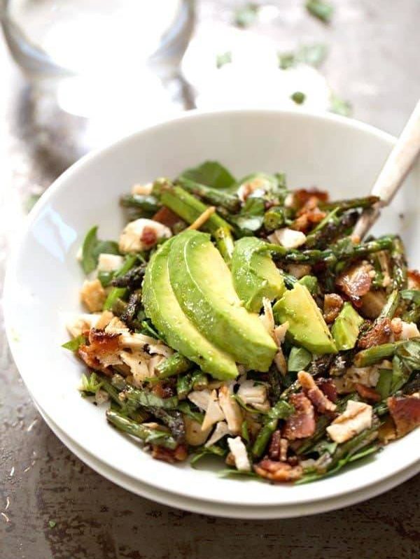 Chicken Bacon Avocado Salad - my new favorite! takes 15 minutes to prep + full of flavor and crunch. | pinchofyum.com