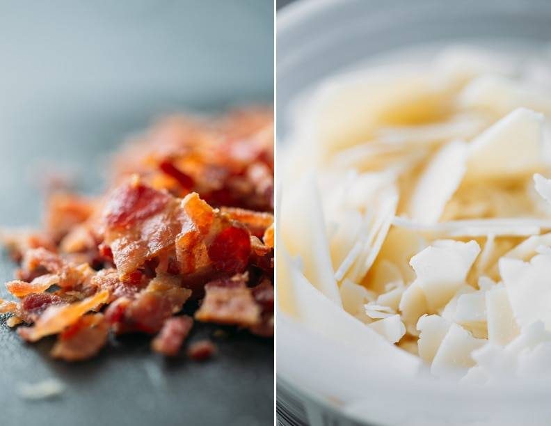 Bacon and cheese.